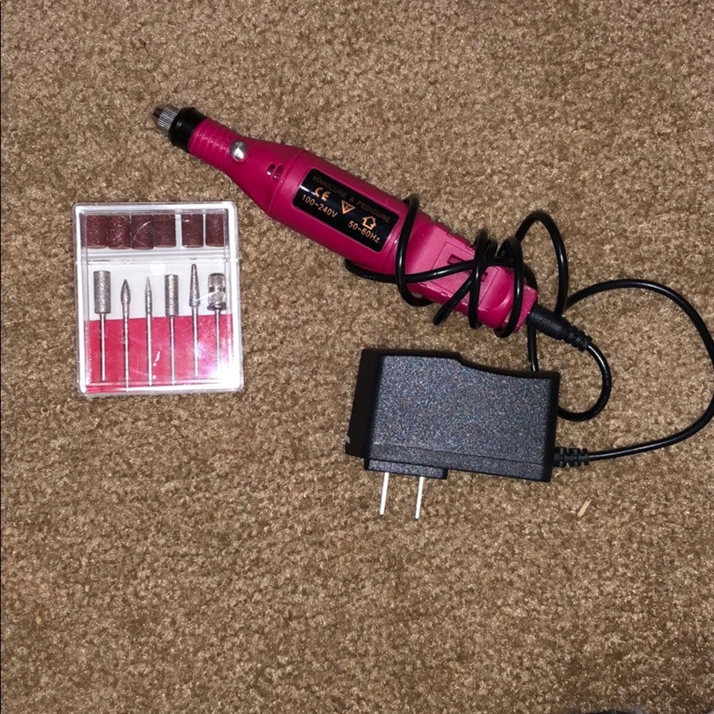 Electric nail filing kit